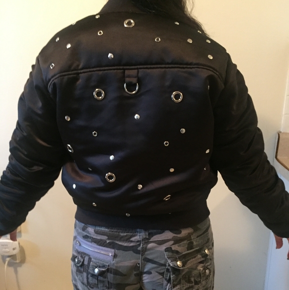 Guess Embellished Bomber Jacket - Picture 7 of 7